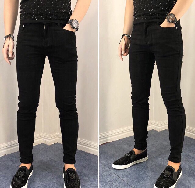 Quần jean nam trơn đen,quần bò đẹp giá rẻ AT 20 | BigBuy360 - bigbuy360.vn