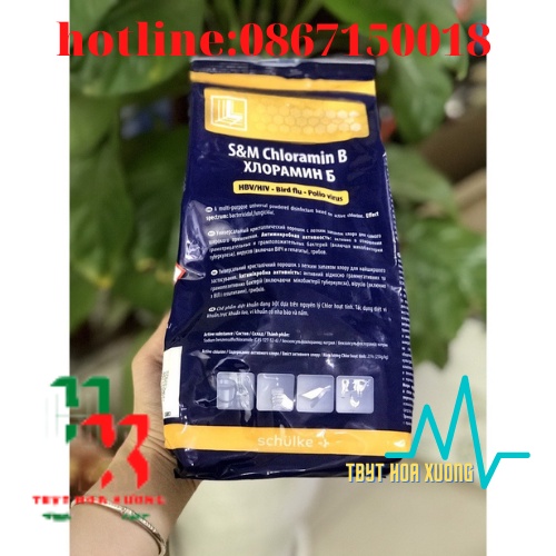 CLORAMIN B Cộng Hòa Séc Túi 1 Kg Hàng Chính Hiệu