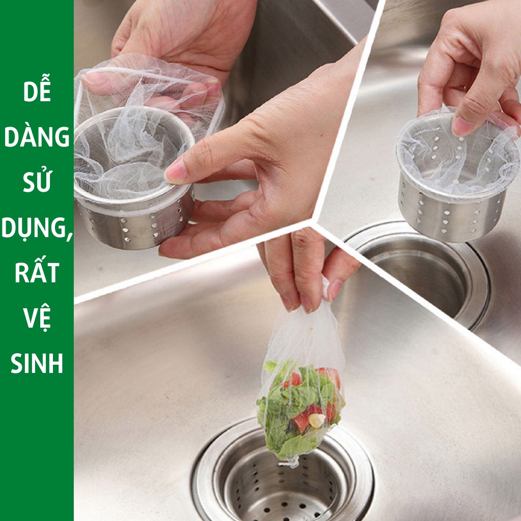 Túi lọc rác bồn rửa chén bát túi lưới chặn rác