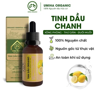 Tinh dầu Chanh hữu cơ UMIHOME nguyên chất 10ml - Dùng xông hương, giảm căng thẳng mệt mỏi