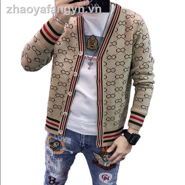 Áo len cardigan phong cách thời trang xuân thu Hàn Quốc dành cho nam