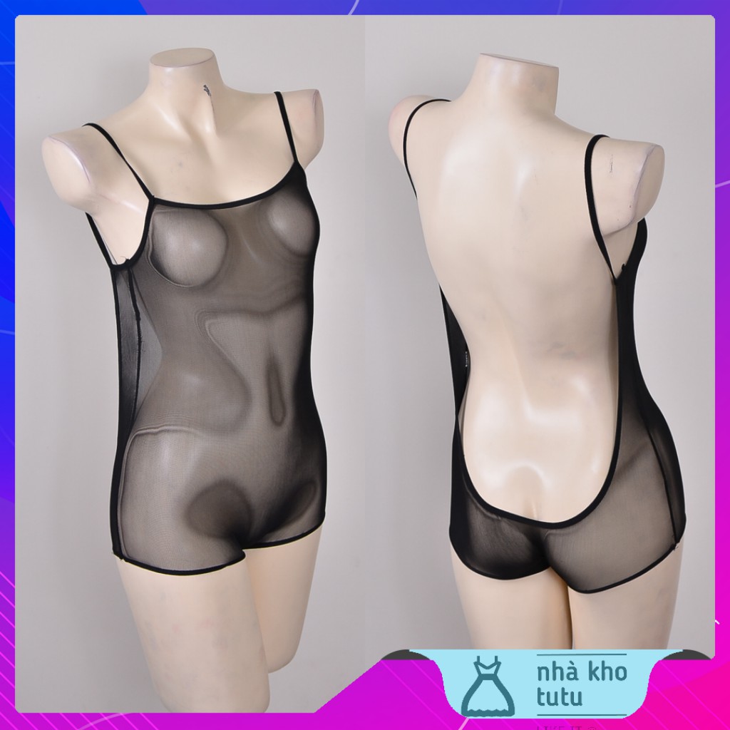 L186 - Bộ đồ lót liền thân ren lưới xuyên thấu sexy cực đại