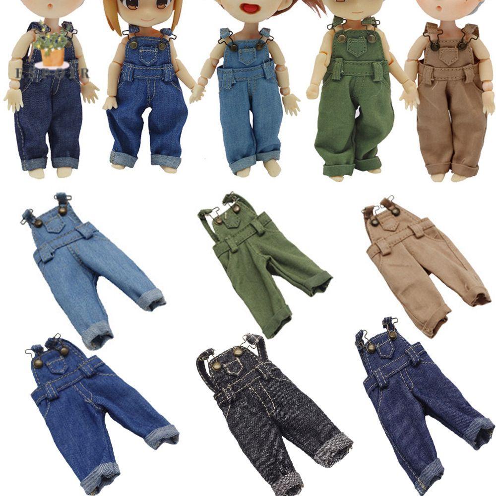 Quần Yếm Jean 6 Màu Thời Trang Dành Cho Búp Bê 1 / 12