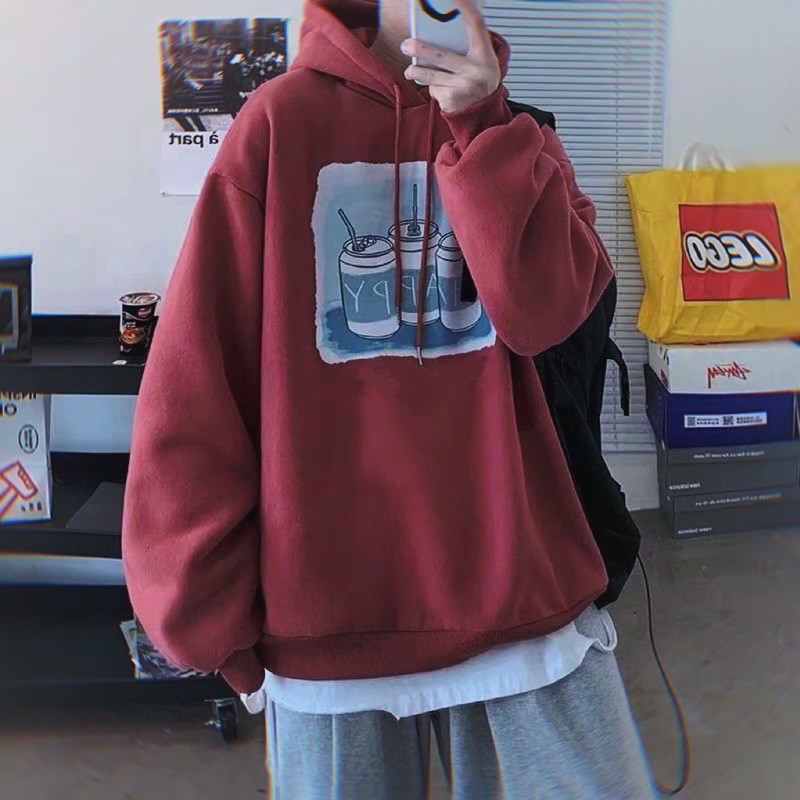 [RẺ VÔ ĐỊCH] Áo Hoodie nỉ Happy in lon nhiều màu | BigBuy360 - bigbuy360.vn