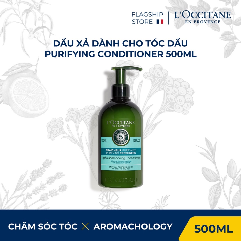 Dầu Xả Dành Cho Tóc Dầu L'Occitane Aroma Purifying Conditioner 500Ml