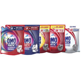 Combo 2 Túi Omo Nước giặt Matic XANH cửa trước 2.3kg + Tặng 02 gói Comfort 580ml/gói