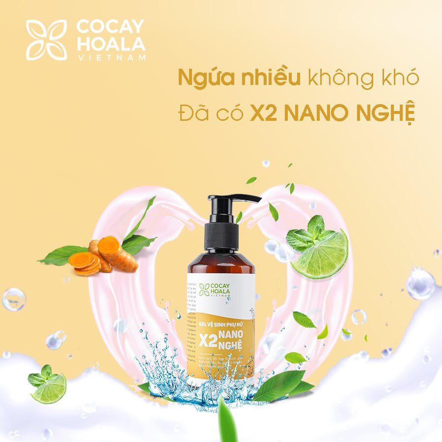 Gel X2 Nano Nghệ 150 ml - Dung dịch vệ sinh phụ nữ Cocayhoala