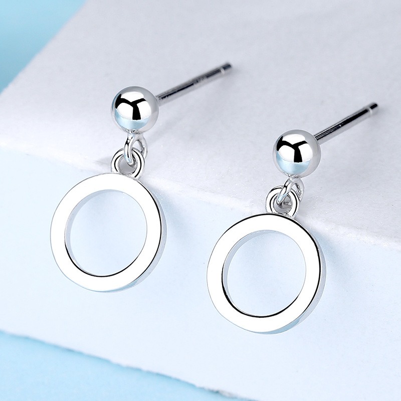 Đôi Khuyên Tai Hình Học Đơn Giản Thời Trang Hàn Quốc Cho Nữ