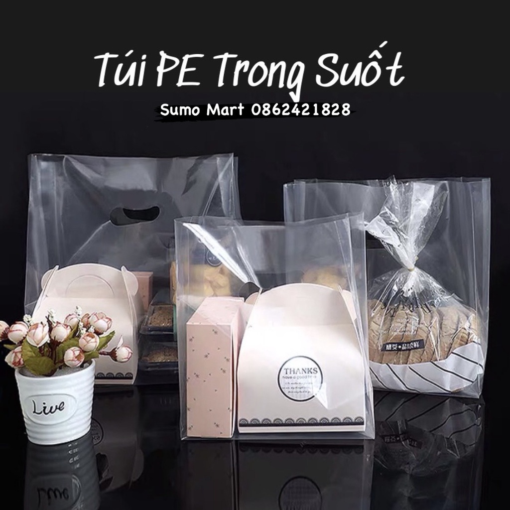 1KG TÚI PE nilon dẻo, đựng mỹ phẩm, quần áo túi hột xoài giá rẻ
