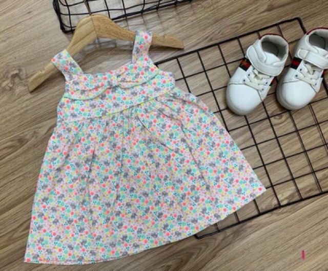 Váy baby doll hai dây cho bé gái 9-21 kg ( ib chọn màu)