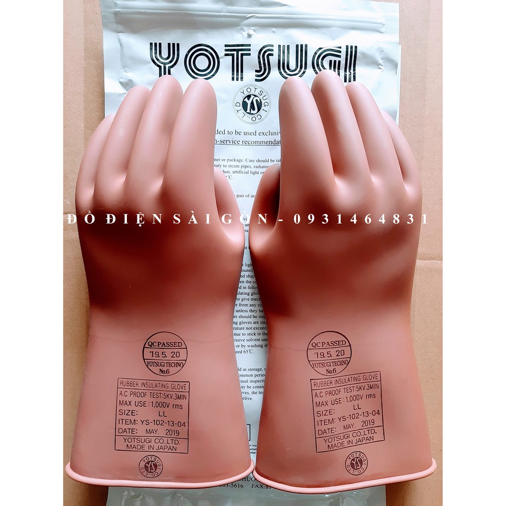 Găng Tay Cách Điện Hạ Thế YOTSUGI 1000V Chính Hãng Nhật Bản