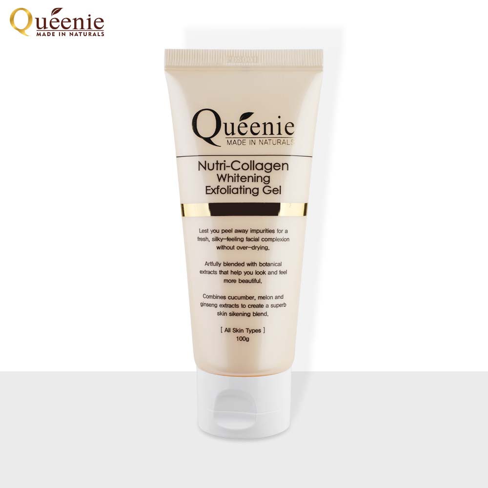 Gel tẩy tế bào chết dưỡng da tươi trẻ Queenie bổ sung Collagen phù hợp với mọi loại da Hàn Quốc chính hãng 100ml