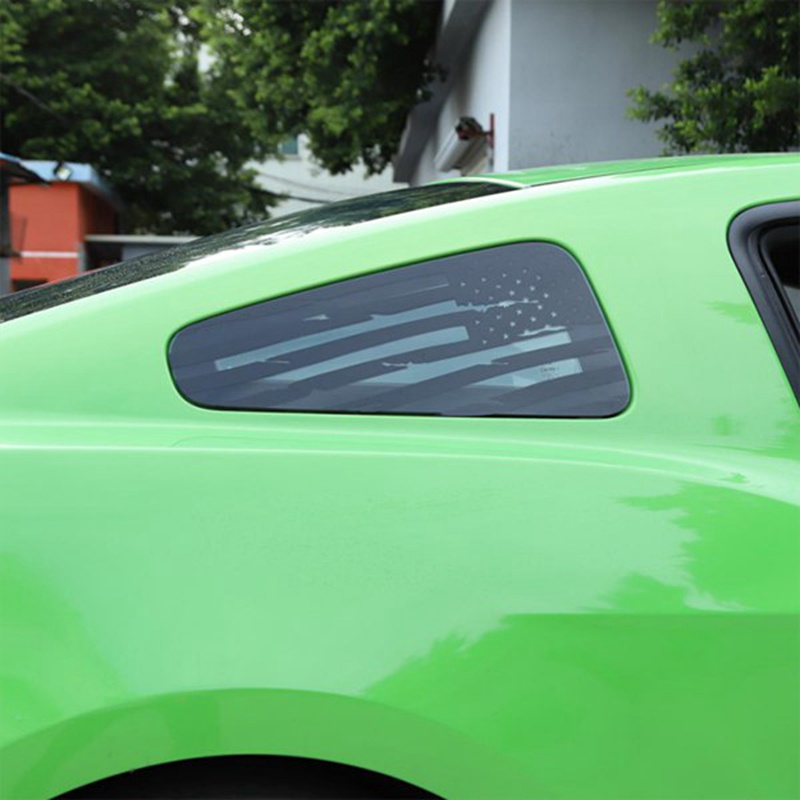 Miếng Dán Trang Trí Cửa Sổ Xe Hơi Ford Mustang 2008-2014 Hình Tam Giác