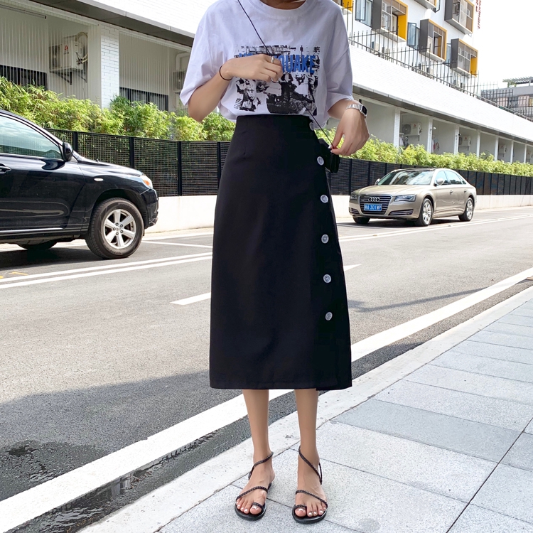 SUXI Chân Váy midi Thời Trang Hàn Quốc Dành Cho Nữ