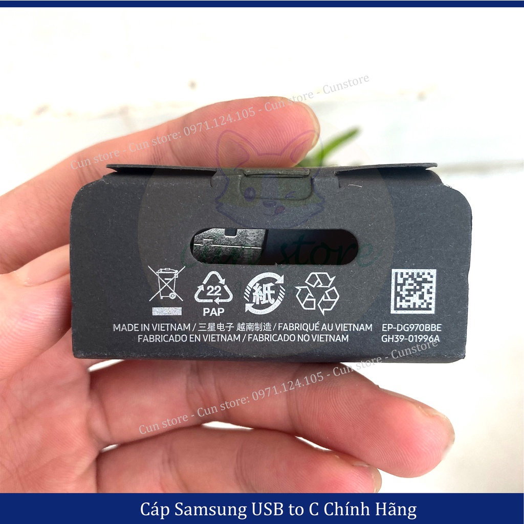 Dây cáp sạc nhanh Samsung USB type C chính hãng - Sạc siêu bền | Bảo hành 6 tháng