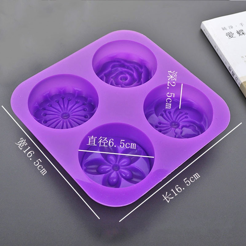 Khuôn làm nước đá / xà phòng tạo hình hoa hồng xinh xắn