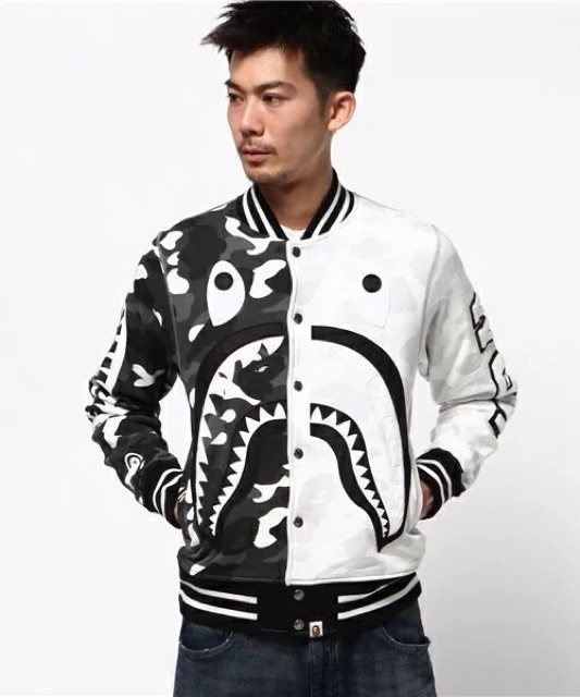 Bomber Jacket Bape Black&White