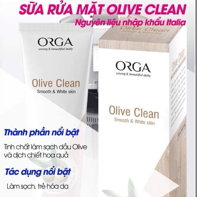 Sữa rửa mặt OLIVE CLEAN