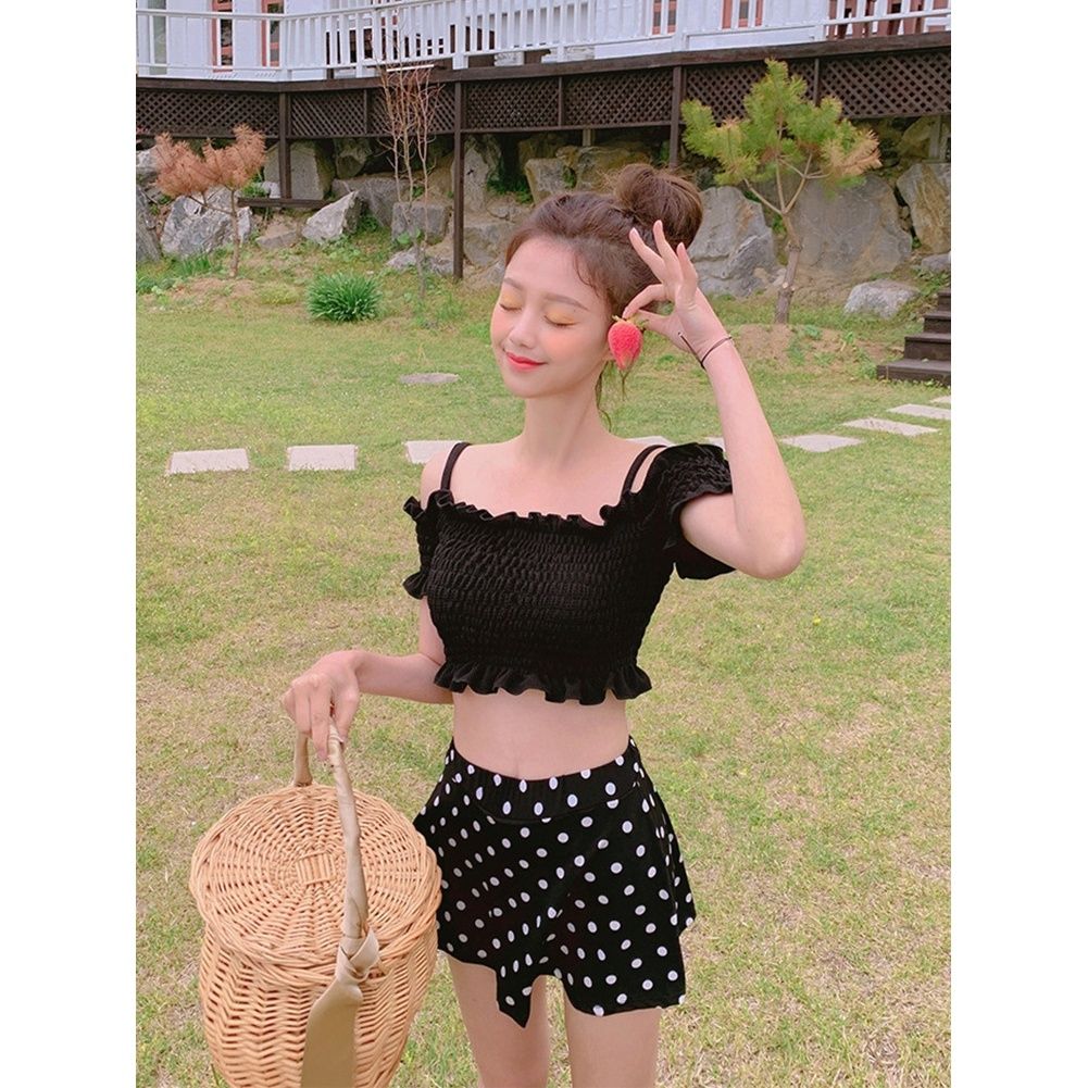 Bộ Đồ Bơi Hai Mảnh Chấm Bi Nâng Ngực Phong Cách Hàn Quốc 88243 | BigBuy360 - bigbuy360.vn
