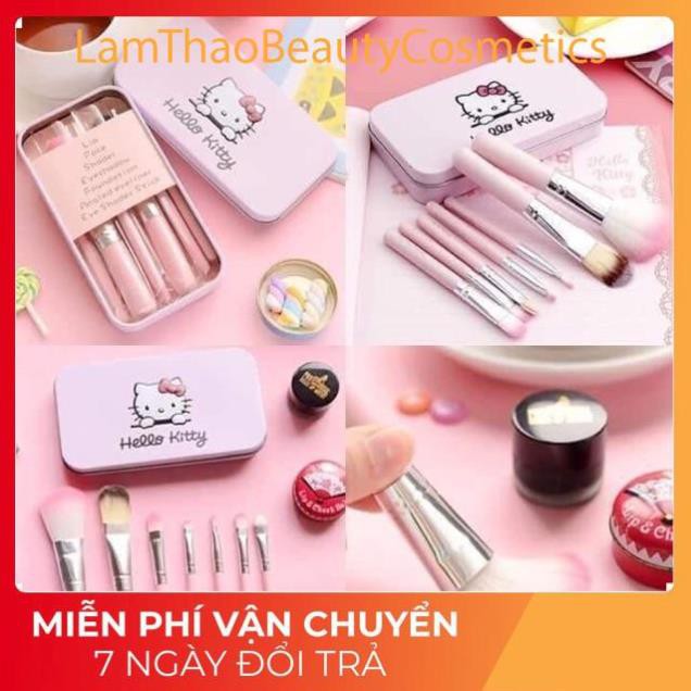 [FreeShip] Set Bộ Cọ Hello Kitty 7 Món (7 cây)