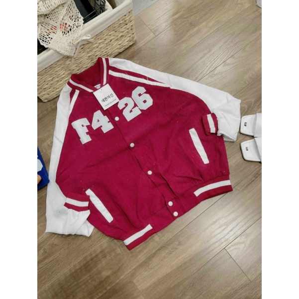 Khoác Bomber unisex F4-26 nam nữ - ảnh thật