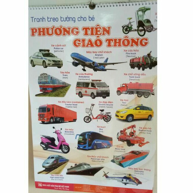 Bộ tranh treo tường 12 chủ đề song ngữ anh - việt dochoigo.vn