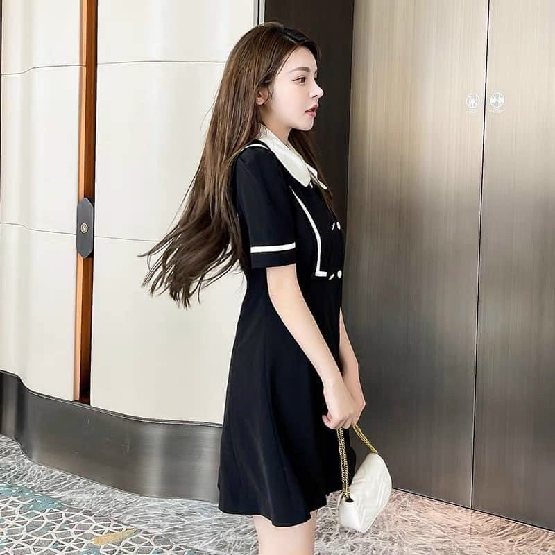 Đầm viền trắng Thời trang nữ Big size ngoại cỡ  từ 60-90 ký