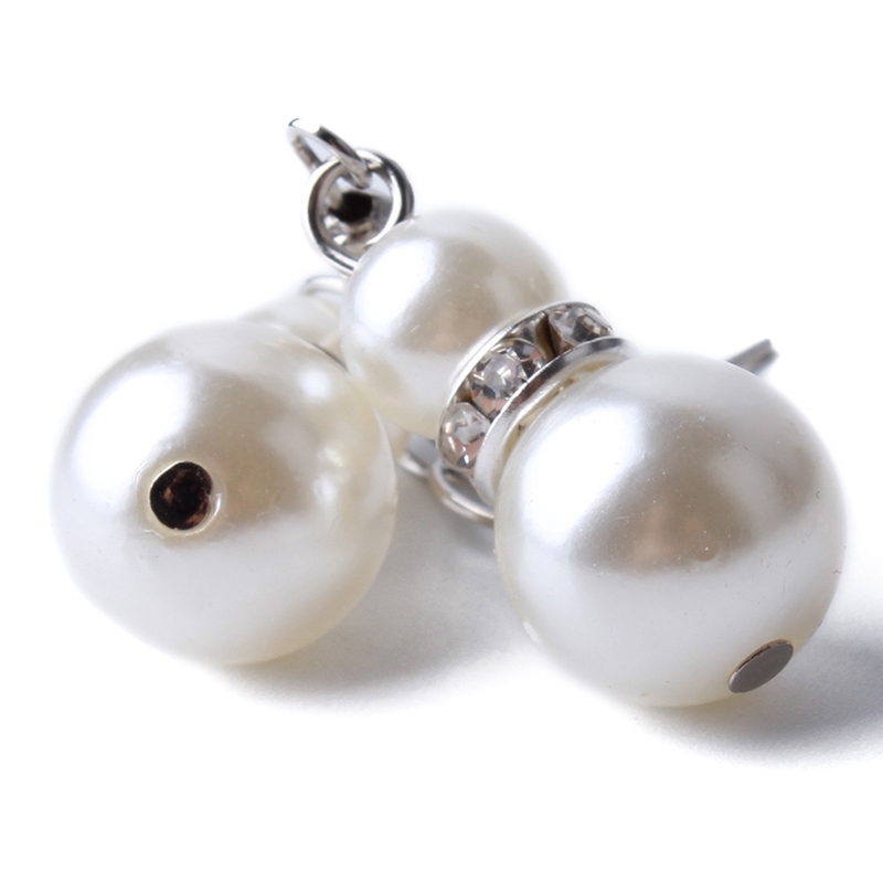 Bộ bông tai/ vòng cổ/ vòng tay pha lê đính kim cương ngọc trai cho cô dâu