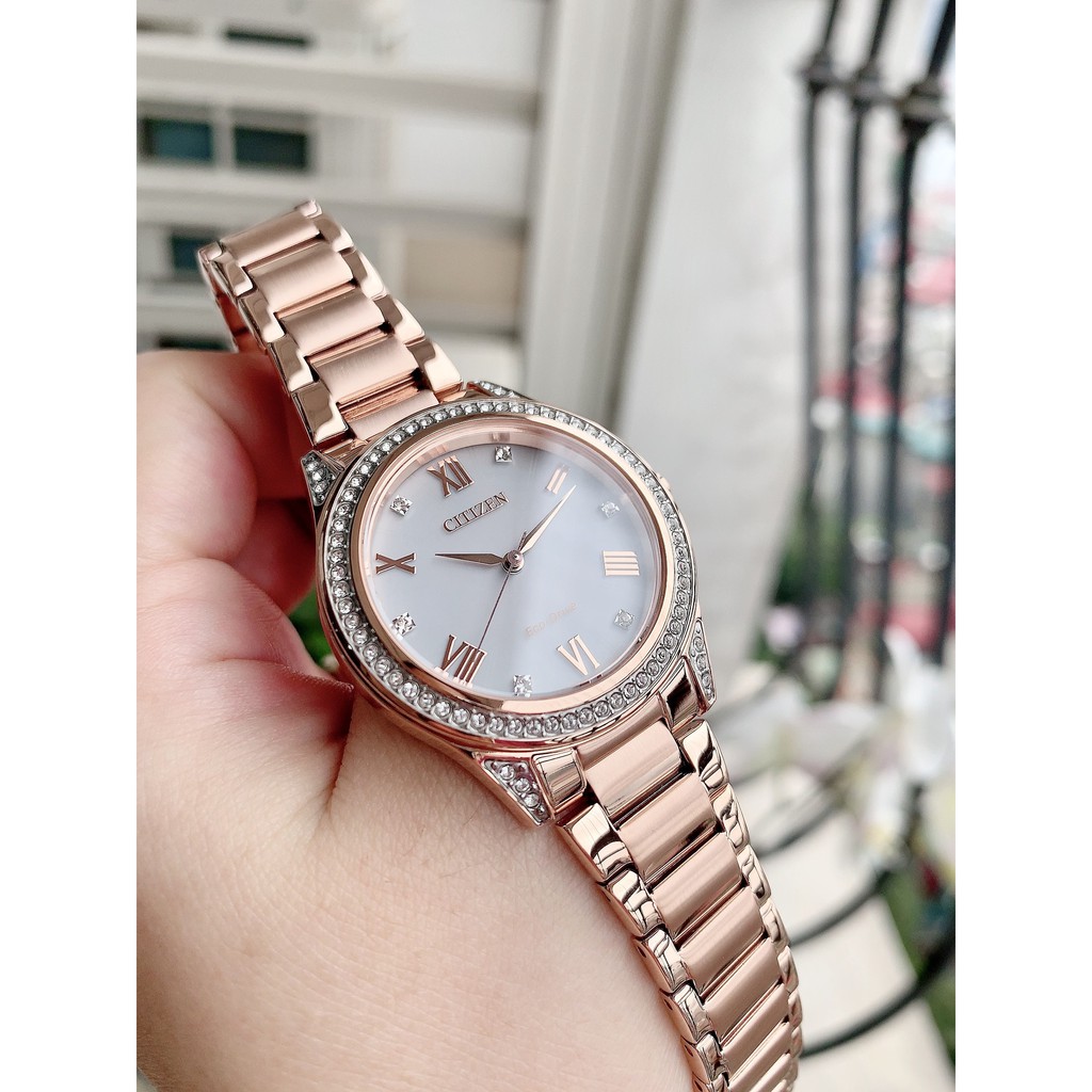 Đồng hồ nữ Citizen EM0233-51A - máy Quartz Pin Eco drive