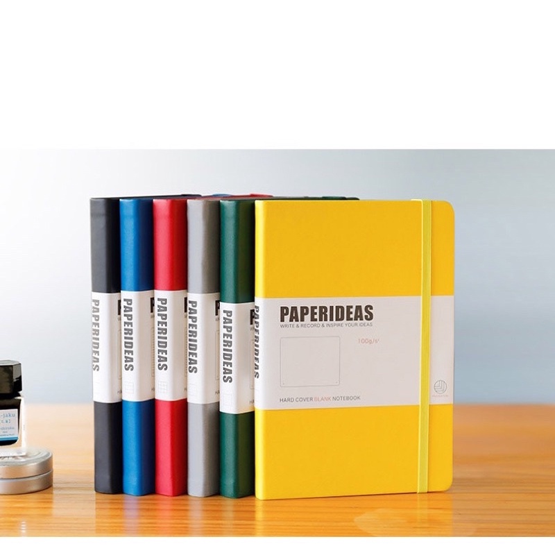 Sổ tay ghi chú bìa da Paperideas size A5 đủ màu sắc