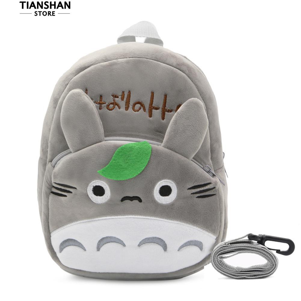 Balo vải nhung hình Totoro kèm dây chống lạc