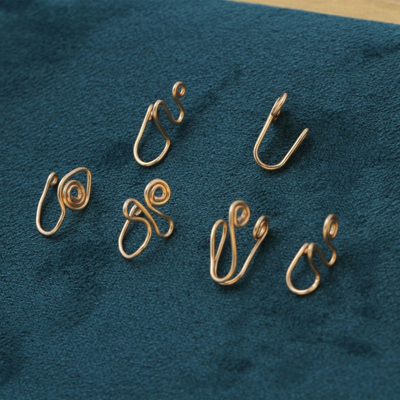 Bộ Khuyên Mũi Không Xỏ Bằng Hợp Kim Nhỏ Gọn Và Đơn Giản