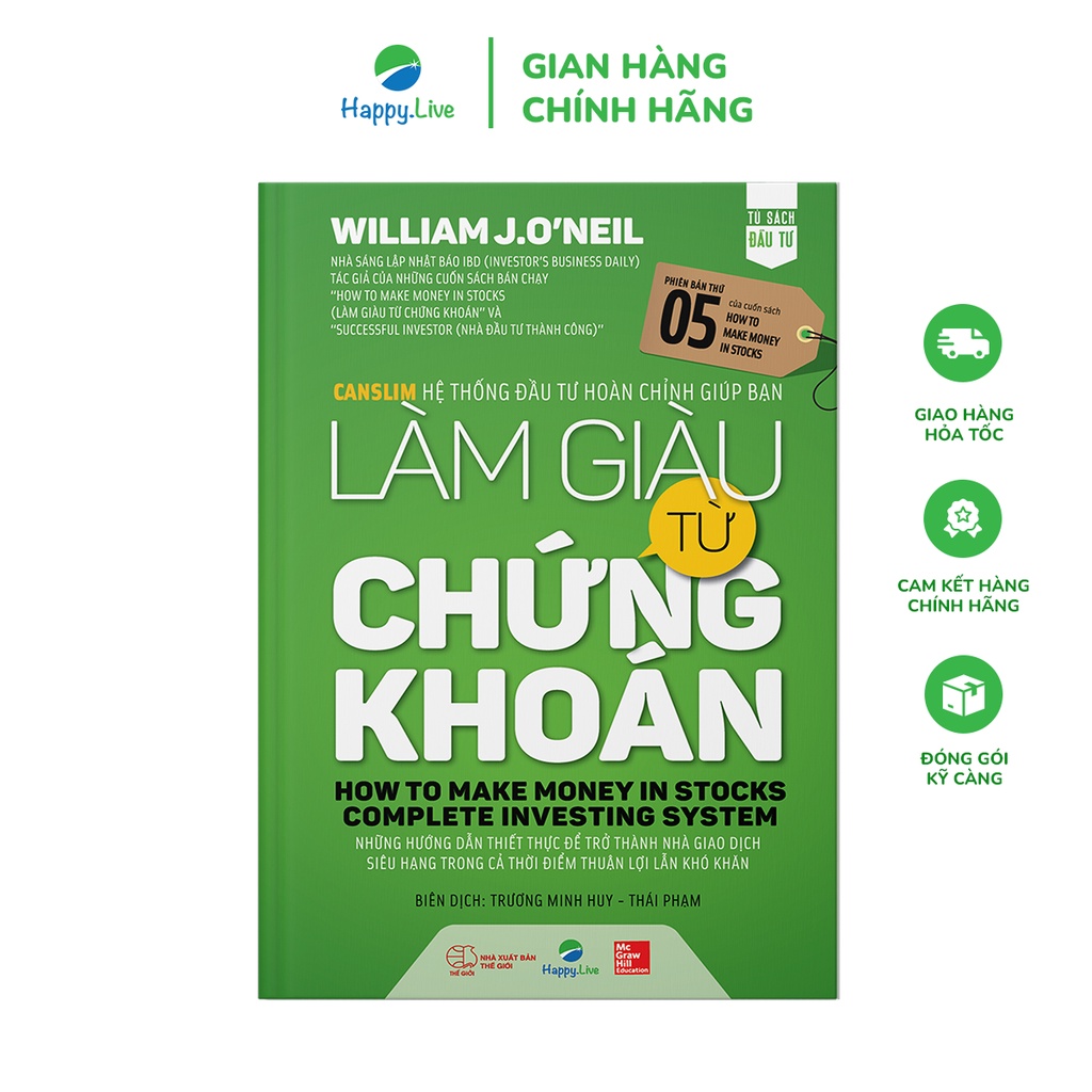 Bộ sách Làm Giàu Từ Chứng Khoán (Phiên bản mới) + Hướng Dẫn Thực Hành CANSLIM Cho Người Mới Bắt Đầu