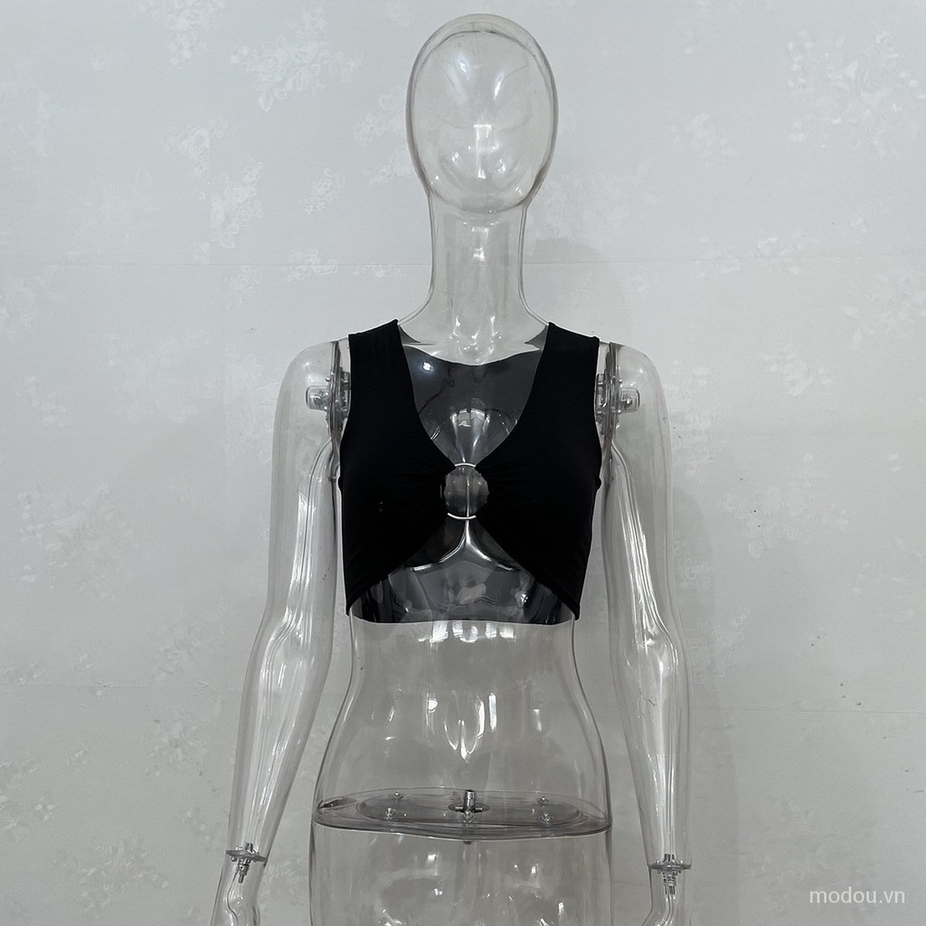 Áo tank top dáng ôm họa tiết da báo quyến rũ cho nữ