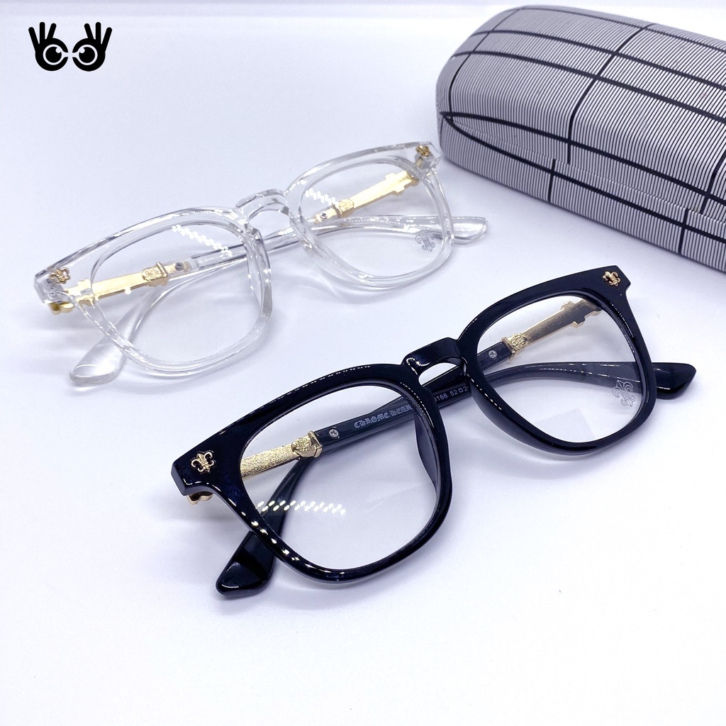 Gọng Kính Cận Nam Nữ CH mắt vuông màu sắc thời trang GKC02