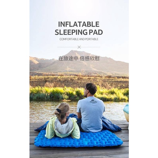 Đệm Ngủ Bơm Hơi Naturehike Dành Cho 2 Người Sử Dụng Khi Đi Cắm Trại