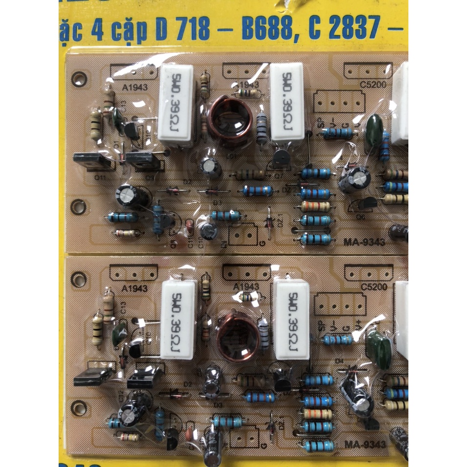 BO MẠCH AMPLY CÔNG SUẤT 8 SÒ 340W - SONG MÃ