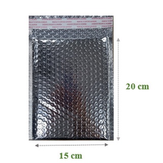 [Combo] - 50  Túi phong bì niêm phong giữ nhiệt lót xốp hơi (bong bóng khí) bên trong P1 KT 15 x 20 cm
