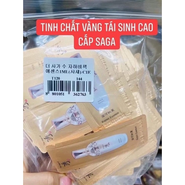 10 gói 1ml tinh chất Repair Saga tinh chất saga phục hồi da chống lão hoá se nhỏ lỗ chân lông dưỡng da sáng