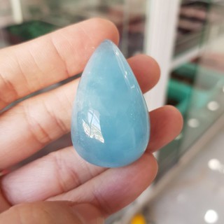 Dây chuyền mặt đ.á Aqua giọt nước (kèm dây đeo cổ)