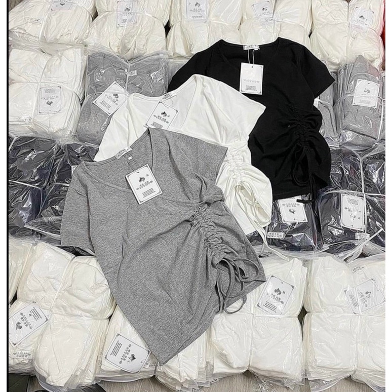 ÁO THUN MỎNG RÚT DÂY EO CHUBBY