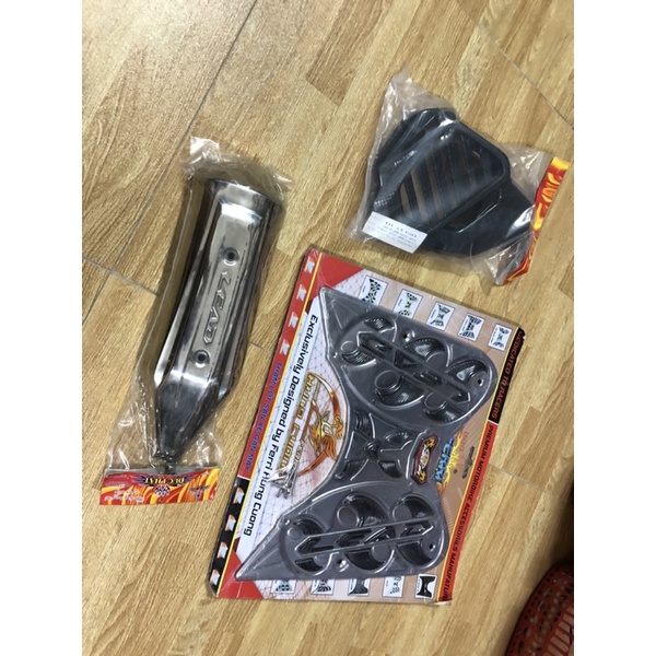 Giá trọn bộ 3 món ốp xe LEAD 2013->2015 bao gồm có Sàn chân +Ốp pô +Ốp quạt gió (cao cấp giá rẻ )