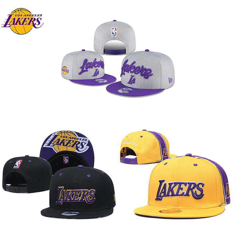 Nba Mũ Lưỡi Trai Thêu Chữ Lakers Thời Trang Cho Nam