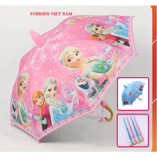 AD311 Ô DÙ CHE NẮNG KUTE CHO BÉ, Ô CAO CẤP HỌA TIẾT HOẠT HÌNH DỄ THƯƠNG