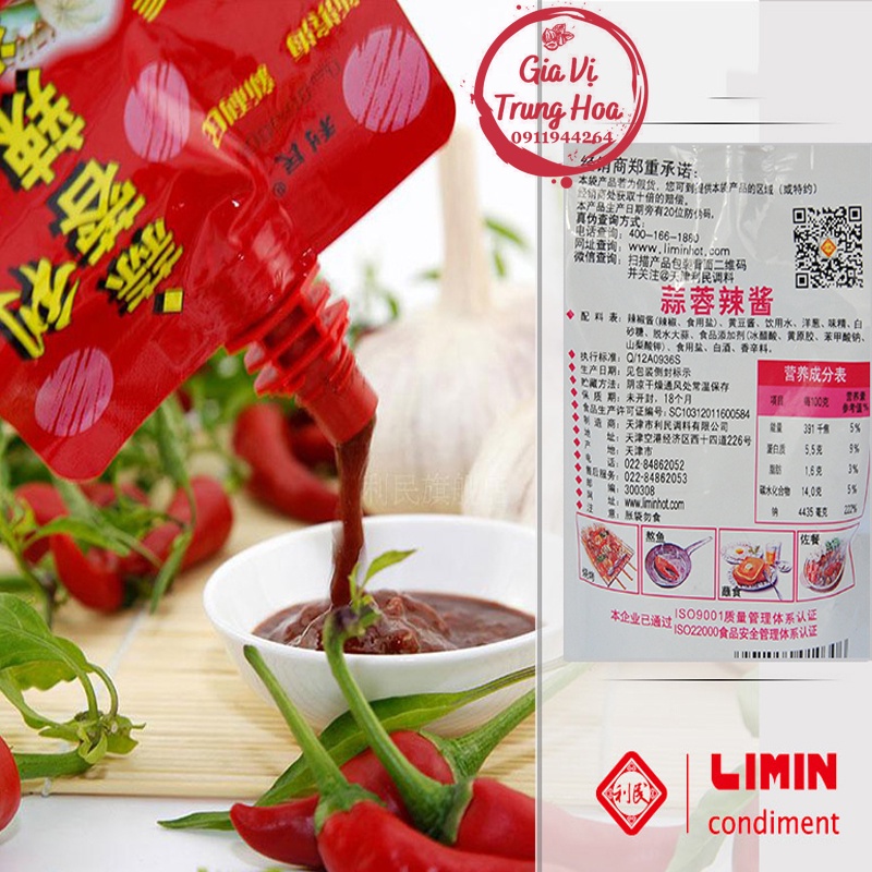 Sốt Chấm Đồ Nướng Tỏi Ớt Limin siêu phê 125g