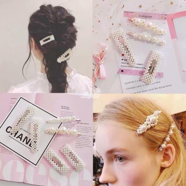 Set 4 kẹp tóc Hàn quốc xinh xắn