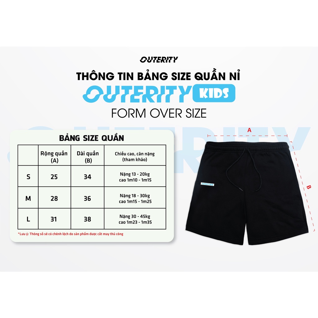 Quần trẻ em OuterityKids Signature Xám / Nỉ chân cua - ORK504