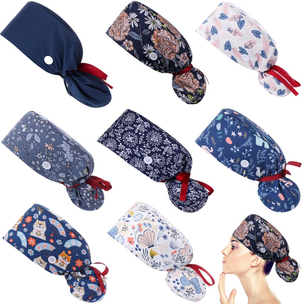 1 Mũ Cotton Trùm Đầu Bảo Vệ Tóc Sau Khi Làm Việc Có Thể Điều Chỉnh Kích Cỡ