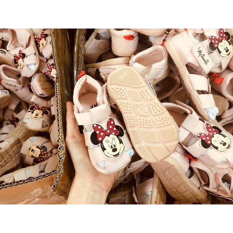 Sandal rọ hm mickey và minnie cho bé trai bé gái size chân từ 10-15cm