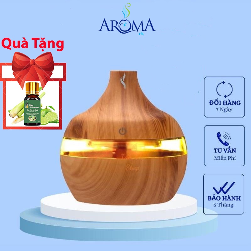 Máy Xông Tinh Dầu Aroma Phòng Ngủ, Khuếch Tán Phun Sương Tinh Dầu Toả Hương Tạo Ẩm Thơm Mát Phòng Và Đuổi Muỗi